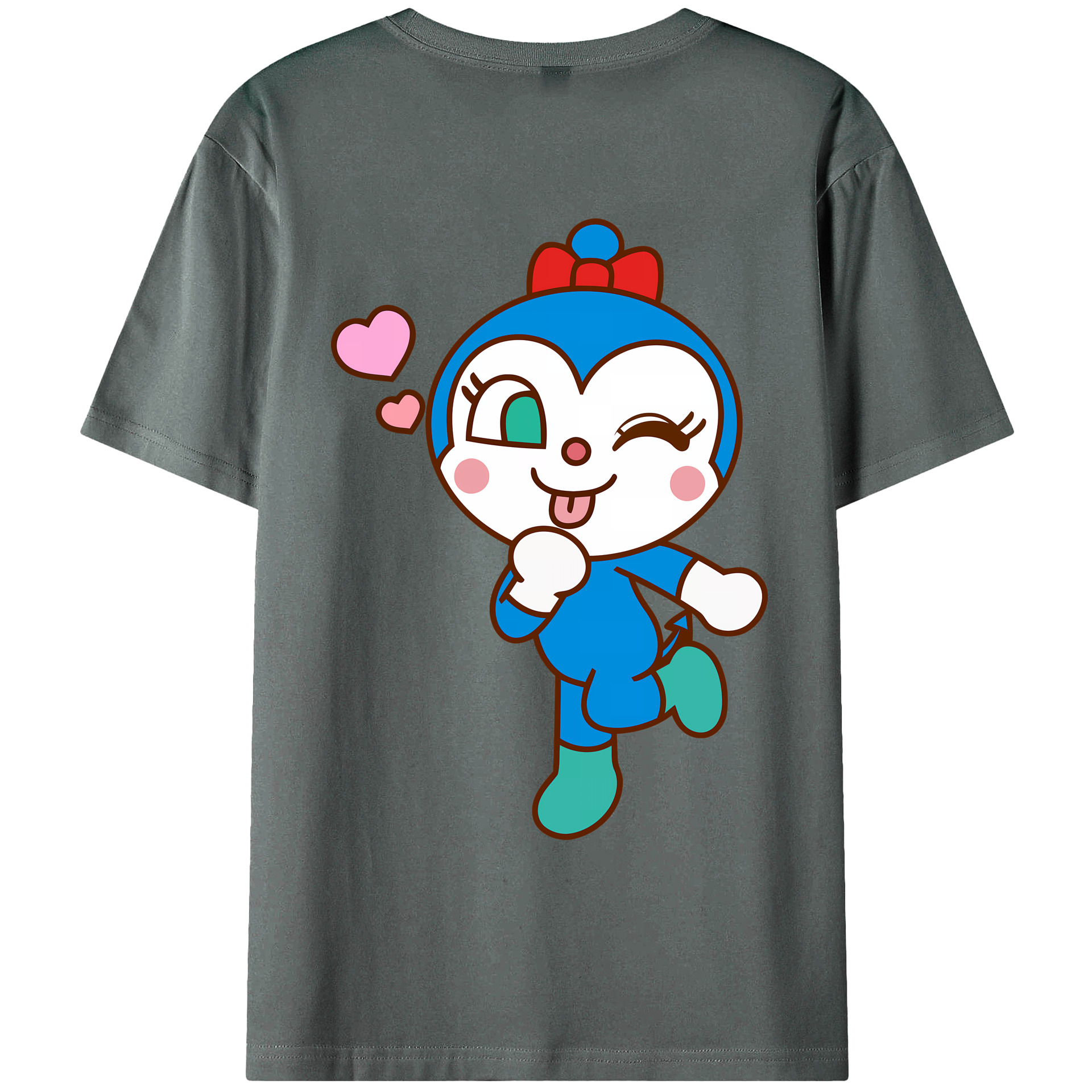 （画像用） アンパンマン Anpanman 綿100％ メンズ半袖Tシャツ（バックプリント） 通気性